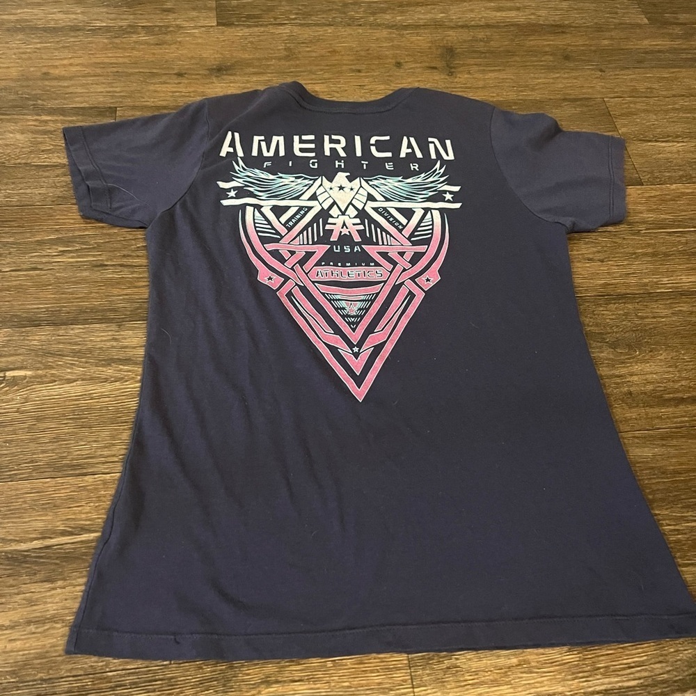 American Fighter Dark Blue Graphic Tee - Picture 8 of 8